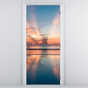 Foto tapeta za vrata - Sunčeve zrake iznad plaže Dayton (95x205cm)