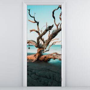 Foto tapeta za vrata - Naplavina na plaži (95x205cm)