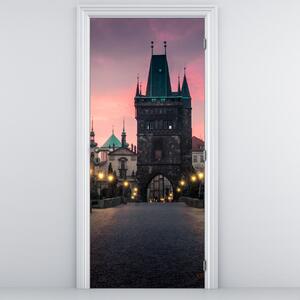 Foto tapeta za vrata - Na Karlovom mostu (95x205cm)