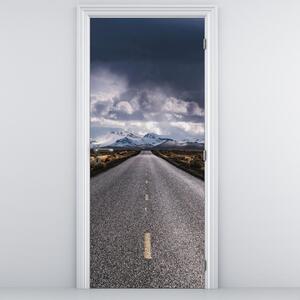 Foto tapeta za vrata - Put u pustinji (95x205cm)
