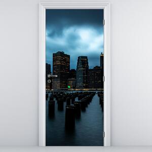 Foto tapeta za vrata - Pogled na nebodere New Yorka (95x205cm)