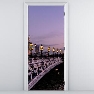 Foto tapeta za vrata - Most Aleksandra III. u Parizu (95x205cm)