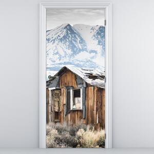 Foto tapeta za vrata - Kuća pod planinama (95x205cm)