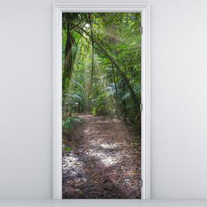 Foto tapeta za vrata - Sunčeve zrake u džungli (95x205cm)
