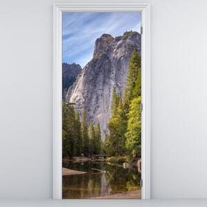 Foto tapeta za vrata- Ispod Yosemitske stijene (95x205cm)
