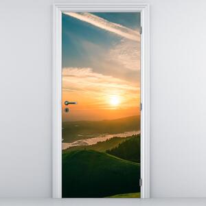 Foto tapeta za vrata - Izlazak sunca nad morem (95x205cm)