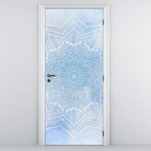 Foto tapeta za vrata - Zimska mandala (95x205cm)