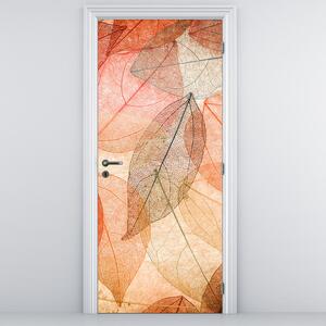Foto tapeta za vrata - Oslikano jesenje lišće (95x205cm)