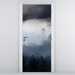 Foto tapeta za vrata - Magla nad šumom (95x205cm)
