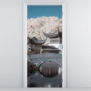 Foto tapeta za vrata - Cvjetajuće drveće u Aziji (95x205cm)