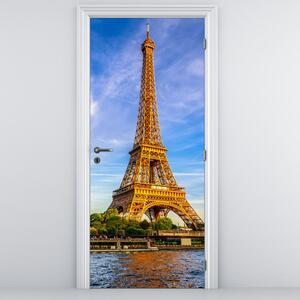 Foto tapeta za vrata - Eiffelov toranj (95x205cm)