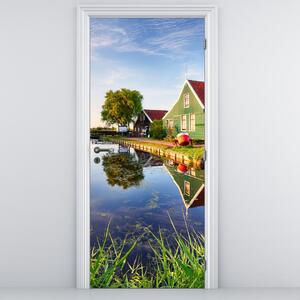 Foto tapeta za vrata - Nizozemski mlinovi (95x205cm)