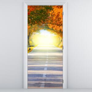 Foto tapeta za vrata - Vrata od krošnje drveća (95x205cm)