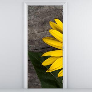 Foto tapeta za vrata - Cvijet suncokreta (95x205cm)