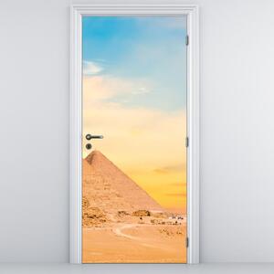 Foto tapeta za vrata - Egipatske piramide (95x205cm)