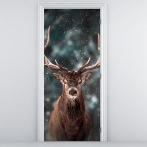 Foto tapeta za vrata - Veličanstvenost jelena (95x205cm)