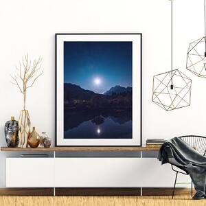 Plakat - Pun mjesec nad jezerom (A4)