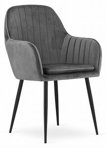 Stolica Lugo OUTLET - velvet graphite