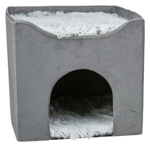 Trixie ležaj za mačke Špilja Harvey 38x38x38 cm, siva