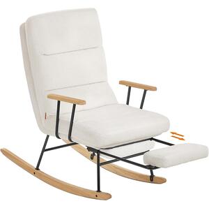 Stolica za ljuljanje nosivost do 160 kg, 97 × 67 × 100 cm, bijela | VASHOME