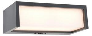 Lutec LED solarna zidna svjetiljka TELIS, mikrovalni senzor, tamno siva, 11W, 3000K, IP54