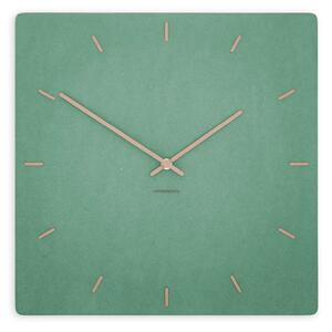 Zidni sat Luxhora Pura Square Mint Green 11 boja kazaljki