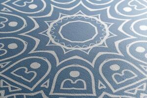 Slika meditacijska Mandala na plavoj pozadini