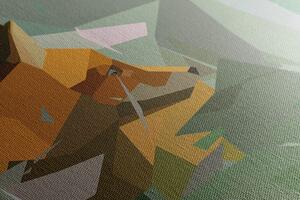 Slika lisica s apstraktnim elementima