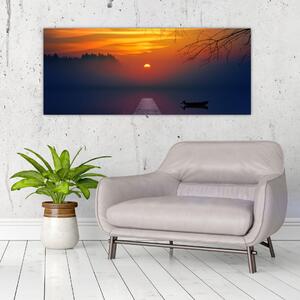 Slika mosta sa zalaskom sunca (120x50 cm)