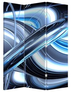 Paravan - plava apstrakcija (126x170 cm)