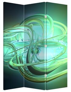 Paravan - Zelena apstrakcija (126x170 cm)
