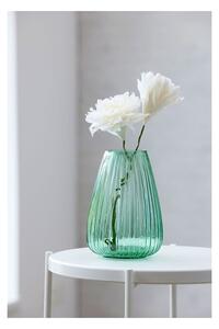 Zelena staklena vaza Bitz Kusintha, visina 22 cm
