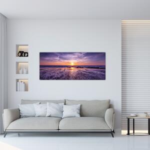 Slika plaže - zalazak sunca (120x50 cm)