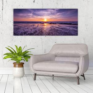 Slika plaže - zalazak sunca (120x50 cm)