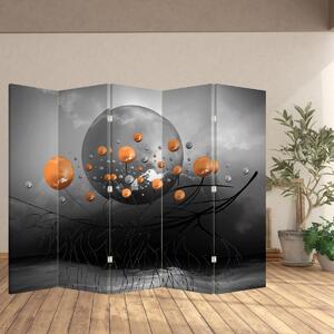 Paravan - narančaste kuglice (210x170 cm)