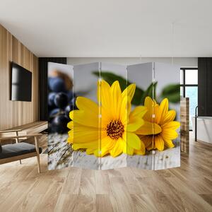 Paravan - Žuto cvijeće (210x170 cm)
