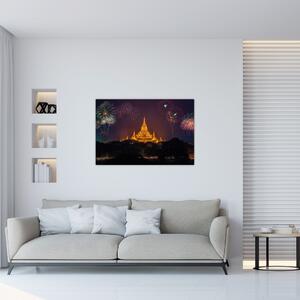 Slika vatrometa u Aziji (90x60 cm)