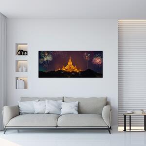 Slika vatrometa u Aziji (120x50 cm)