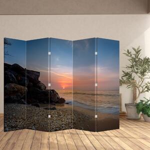 Paravan - Zalazak sunca na plaži (210x170 cm)