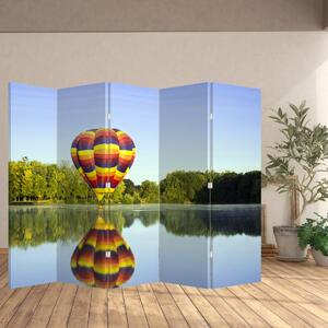 Paravan - Balon na vrući zrak na jezeru (210x170 cm)