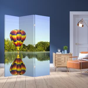 Paravan - Balon na vrući zrak na jezeru (126x170 cm)