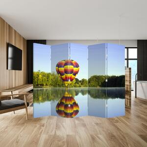 Paravan - Balon na vrući zrak na jezeru (210x170 cm)