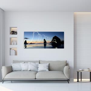 Slika - plaža kod zalaska sunca (120x50 cm)