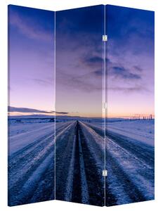 Paravan - Cesta zimi (126x170 cm)