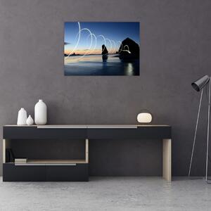 Slika - plaža kod zalaska sunca (70x50 cm)