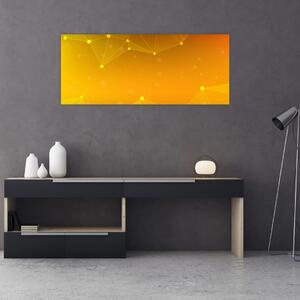 Apstraktna žuta slika (120x50 cm)