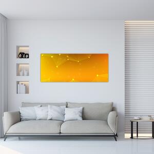 Apstraktna žuta slika (120x50 cm)