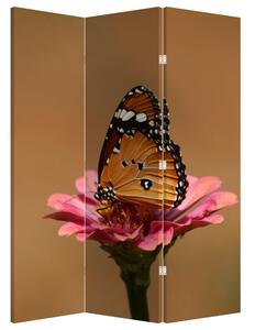 Paravan - Leptir na cvijetu (126x170 cm)