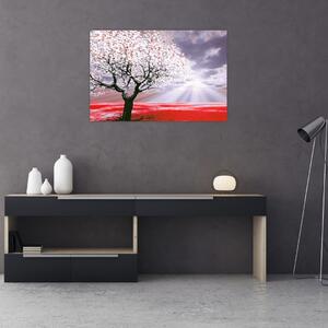Crvena slika stabla (90x60 cm)