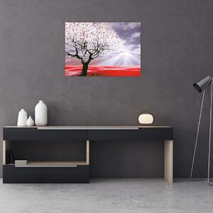 Crvena slika stabla (70x50 cm)